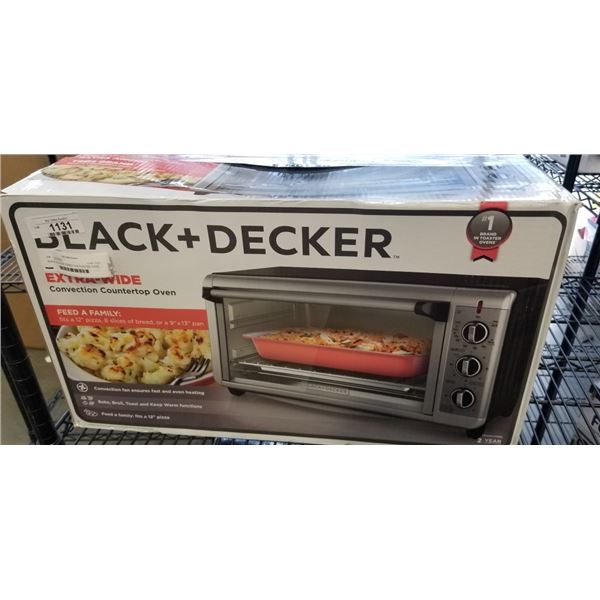 BLACK & DECKER CONVECTION TOASTER OVEN - TESTED WORKING, RETAIL $199