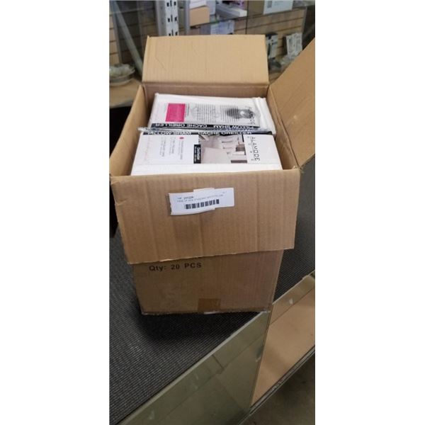 CASE OF NEW STANDARD WHITE PILLOW SHAMS