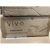 Image 3 : VIVO BLACK SWIVEL COUCH DESK, 20 INCH X 15 INCH, VIVO WHITE LOCKABLE UNDER DESK DRAWER, AND UNDER DE