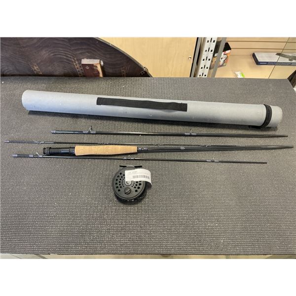 3 PC FISHING ROD WITH CASE AND SCIENTIFIC ANGLERS REEL