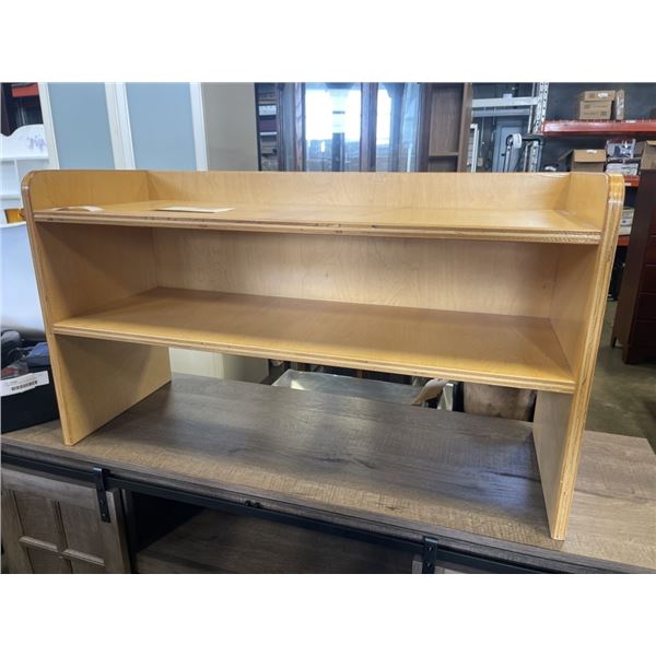 2 TIER WOOD SHELF