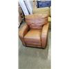 Image 1 : BROWN LEATHER ELECTRIC RECLING CHAIR