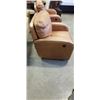 Image 3 : BROWN LEATHER ELECTRIC RECLING CHAIR