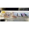 Image 1 : 2 NEW CASTER OIL PACKS, 3 PACKS MOSQUITO REPELLER PATCHES 180 PC PER PACK AND 300 CLEAR WHITEBOARD P