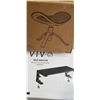 Image 1 : VIVO BLACK 2 IN 1 FOOTREST AND OTTOMAN