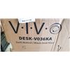 Image 2 : VIVO DARK WOOD / BLACK DESK RISER