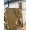 Image 2 : CAMILLE TRANSITIONAL QUEENSIZE PLATFORM BEDFRAME - LIGHT WOOD/ GREY, RETAIL $799