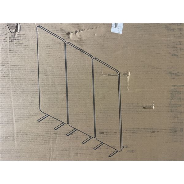 VIVO LARGE GREY FREESTANDING ROOM DIVIDER