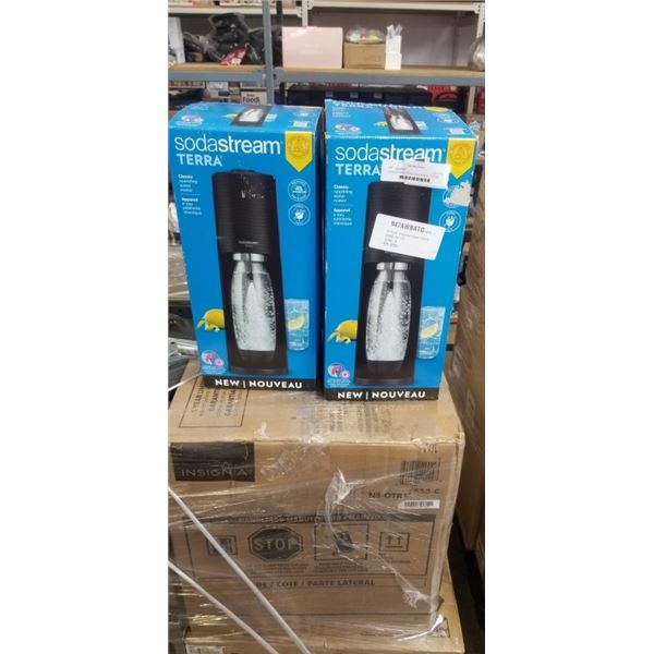 2 SODASTREAM TERRA SODA MAKER - TESTED WORKING, RETAIL $99 EACH