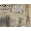 Image 1 : VIVO CLAMP ON DESK EXTENSION WITH STORAGE, 24X14 INCH AND UNDER DESK LARGE DRAWER