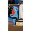 Image 3 : LARGE BOX OF ASSORTED HOUSEHOLD ITEMS, ZIPLOCK BAGS, BIKE HELMET AND MORE