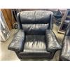 Image 2 : BLACK LEATHER SOFA  AND CHAIR