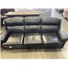 Image 3 : BLACK LEATHER SOFA  AND CHAIR