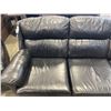 Image 4 : BLACK LEATHER SOFA  AND CHAIR