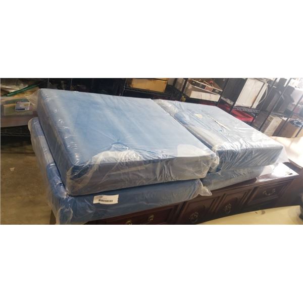 4 BLUE SEAT CUSHIONS
