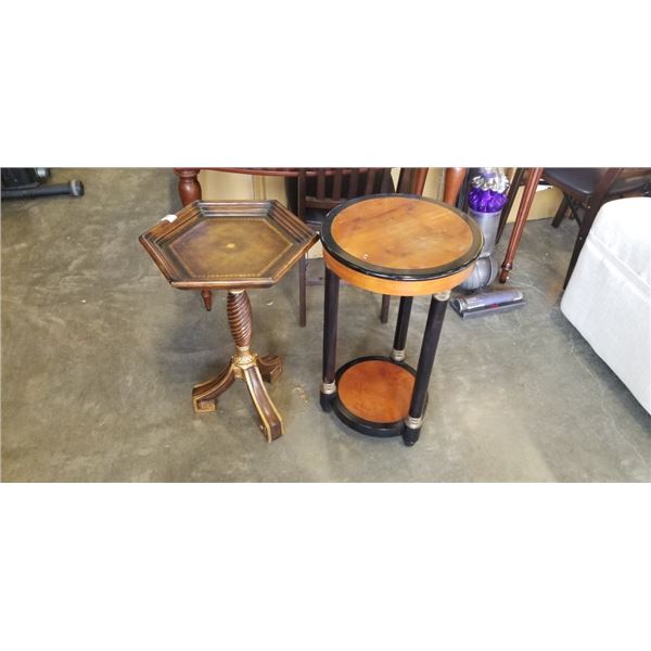 2 VINTAGE ENDTABLES