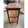 Image 2 : ROLLING 3 TIER WOODEN CART
