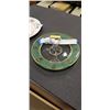 Image 3 : ART DECO HAND PAINTED GLASS HANDLED SERVING DISH AND ROYAL ALBERT "ROSES" PATTERN SERVING DISH