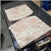 Image 1 : 2 PIECES, OF ANTIQUE NIGHTSTAND MARBLE TOPS, 16X14