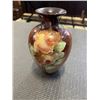 Image 1 : HAND PAINTED "ROSES" ON 6-1/2" PORCELAIN VASE