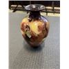 Image 2 : HAND PAINTED "ROSES" ON 6-1/2" PORCELAIN VASE