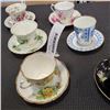 Image 3 : 6 ANTIQUE CHINA CUPS AND SAUCERS