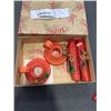 Image 1 : VERY RARE AND UNUSUAL BOX WAX CHRISTMAS CANDLE SET C.1940