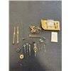 Image 1 : LOT OF ANTIQUE CLOCK PARTS, HANDS, NUMBERS ETC.
