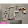 Image 1 : LOT OF ANTIQUE HANDLES FOR GRAMAPHONE, IRON, CROCK ETC.
