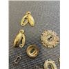 Image 2 : LOT OF 30 ANTIQUE AND NEW BRASS ESCUTHEON (KEY HOLE) COVERS