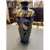 Image 2 : BAVARIAN VASE WITH LUSTROUS PEACOCK DECORATION