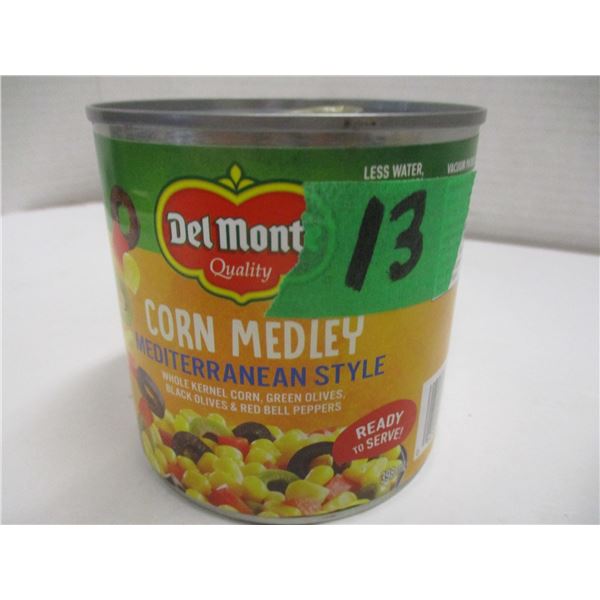 FREIGHT DAMAGE (AS IS):  CORN MEDLEY MEDITERRANEAN STYLE (398 ML) - CAN