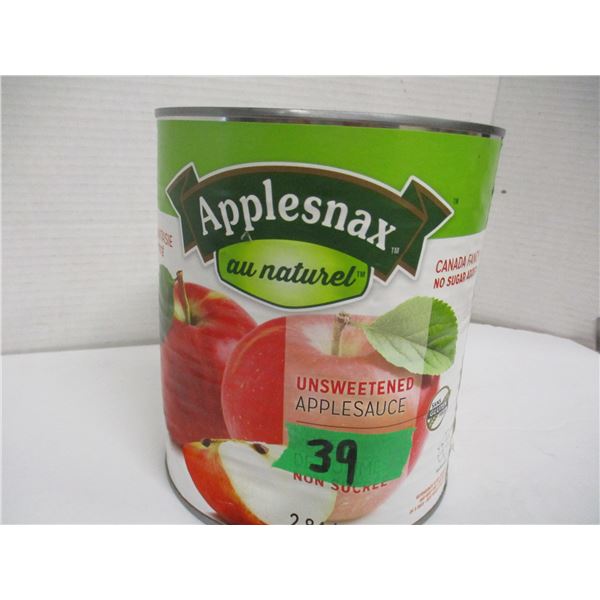 FREIGHT DAMAGE (AS IS):  UNSWEETENED APPLE SAUCE (2.84L) - CAN