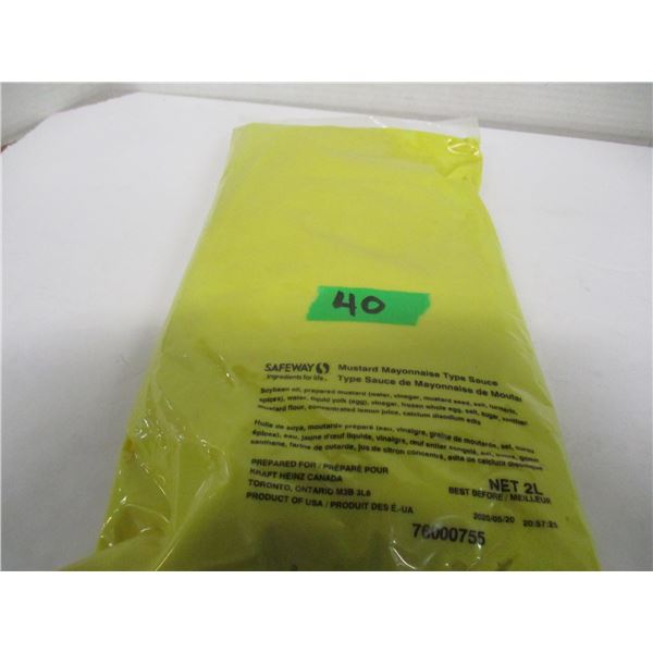 FREIGHT DAMAGE (AS IS):  MUSTARD & MAYONAISSE (2 L) - BAG