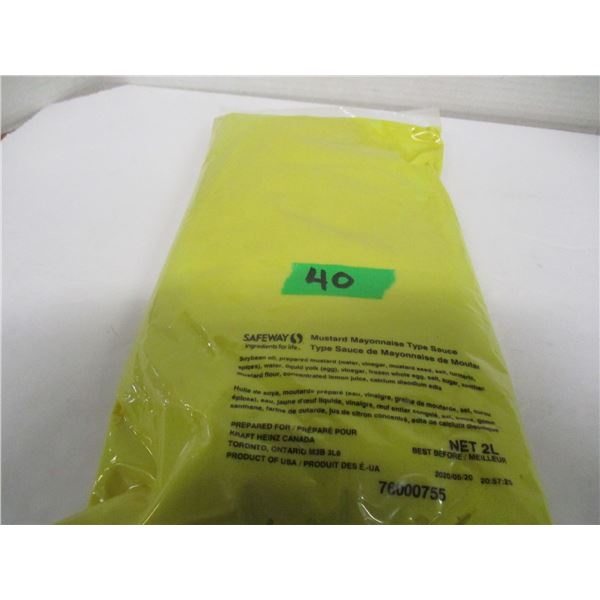 FREIGHT DAMAGE (AS IS):  MUSTARD & MAYONAISSE (2 L) - BAG