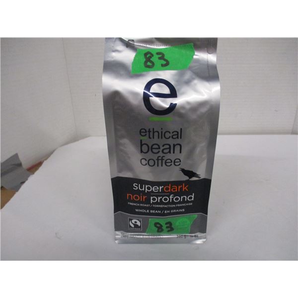 FREIGHT DAMAGE (AS IS):  ETHICAL BEAN SUPER DARK COFFEE (340G) - PACKAGE