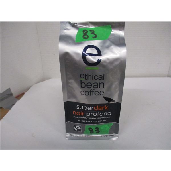 FREIGHT DAMAGE (AS IS):  ETHICAL BEAN SUPER DARK COFFEE (340G) - PACKAGE