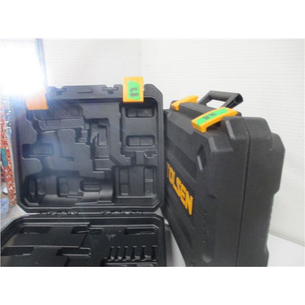 FREIGHT DAMAGE/STORE RETURN (AS IS):  2 PLASTIC TOLSEN CASES