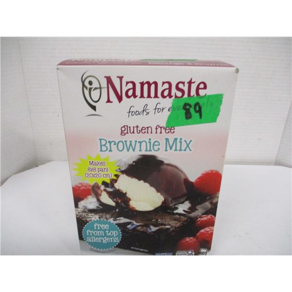 FREIGHT DAMAGE (AS IS):  NAMASTE BROWNIE MIX (425G) - BOX