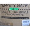 Image 3 : FREIGHT DAMAGE/STORE RETURN (AS IS):  METAL SAFETY GATE FITS OPENING 29 TO 40" WIDE X 30" H