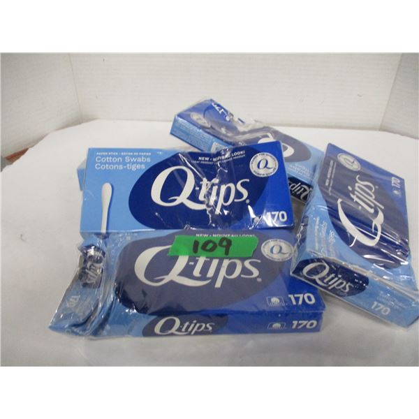 FREIGHT DAMAGE (AS IS):  Q-TIPS - 5 PACKAGES