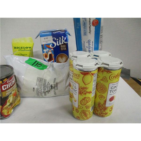 FREIGHT DAMAGE (AS IS):  FLAT C/W ASSORTED GROCERY ITEMS