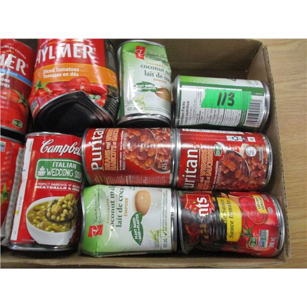 FREIGHT DAMAGE (AS IS):  FLAT C/W 10 ASSORTED GROCERY ITEMS