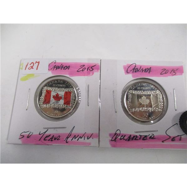 2015 FIFTY YEAR ANNIVERSARY CANADA QUARTER SET