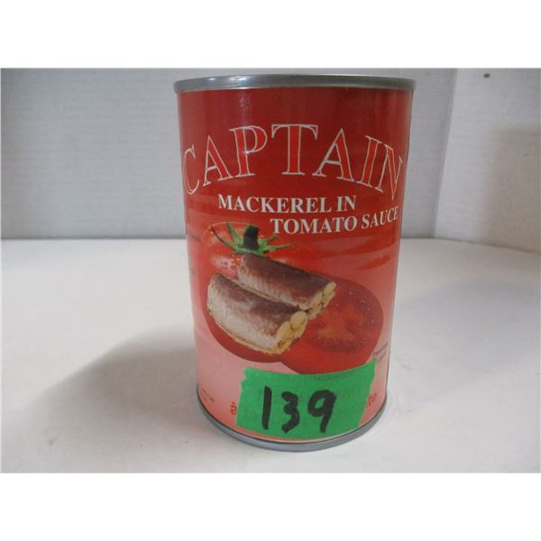 FREIGHT DAMAGE (AS IS):  MACKEREL IN TOMATO JUICE (425G) - CAN