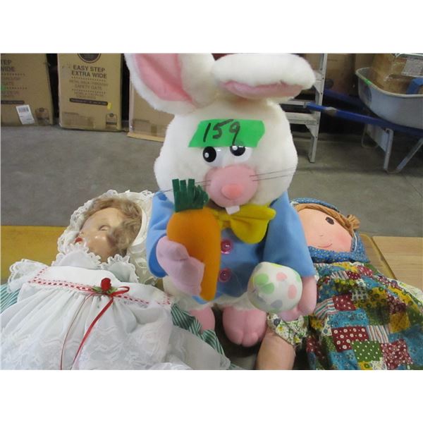 ESTATE:  2 DOLLS & 1 RABBIT