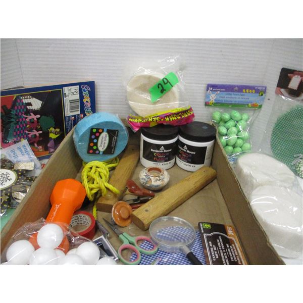 FLAT C/W ASSORTED CRAFT SUPPLIES