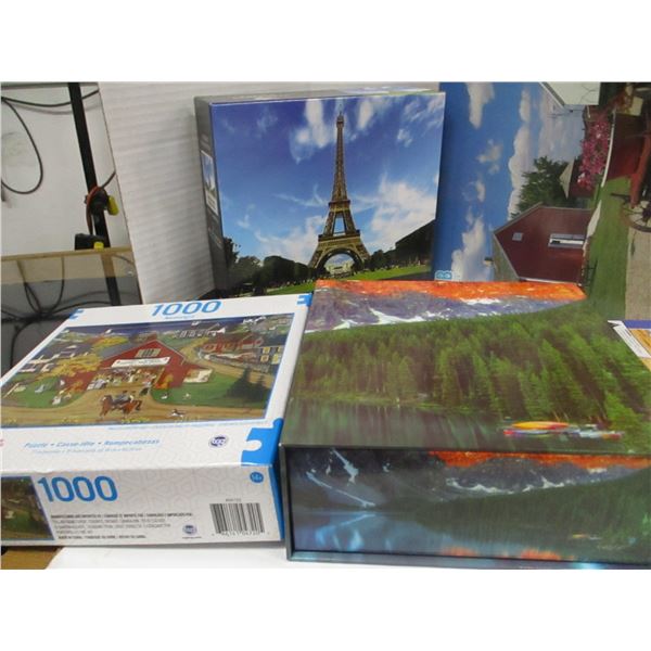 FLAT C/W 7 ASSORTED PUZZLES