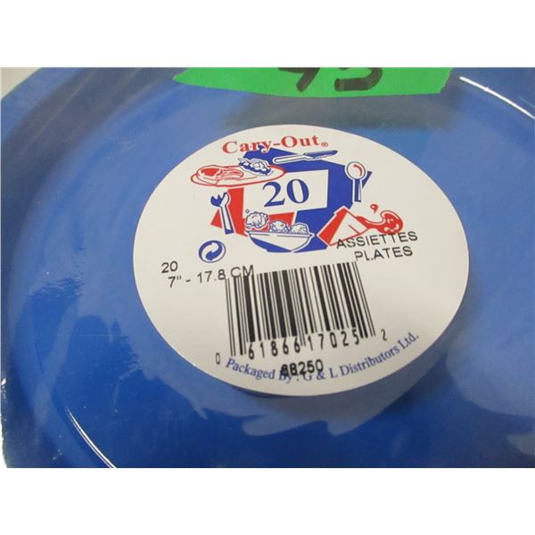 PLASTIC SANDWICH PLATES (20) - PACKAGE