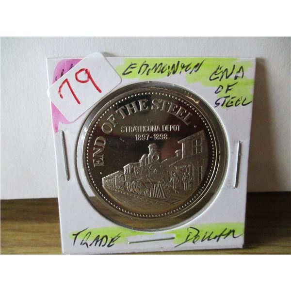 1975 P/L (END OF STEEL) EDMONTON TRADE DOLLAR